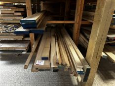 Two bays of various size & lengths of sold timber