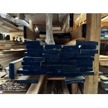 Thirty four various lengths & sizes of solid timber