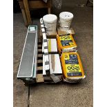 Pallet to include Stopgap 1200 levelling compound and 8 packs of Van Gough stick down vinyl flooring