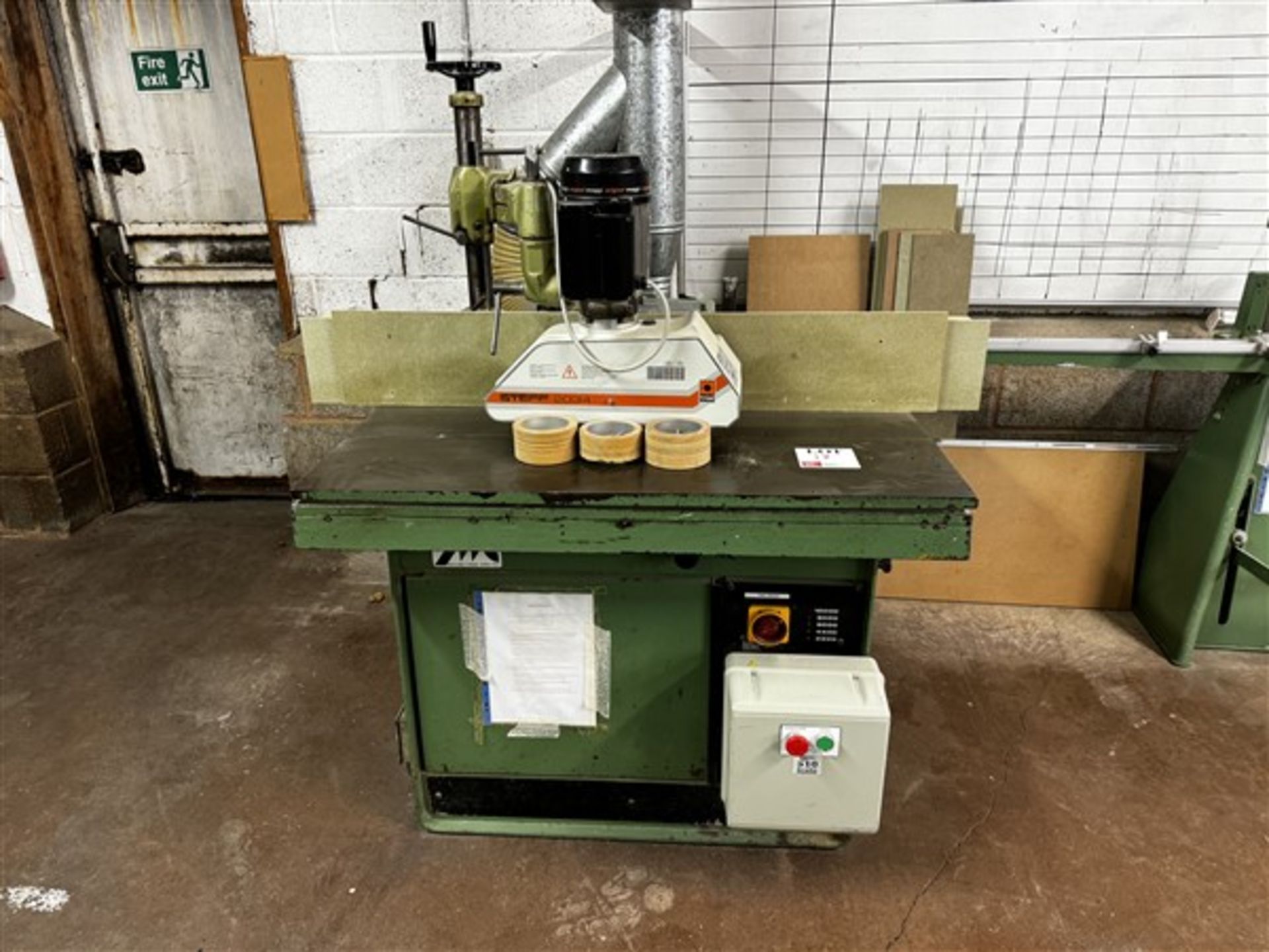 NMC spindle moulder, 380v, type F-115, serial no. 85/43/218, with Maggi feed unit, type 12720501,