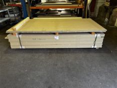 Assorted quantity sheets of MDF, 2.45m x 1.2m