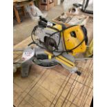 Benchtop Dewalt mitre saw, model DW707/LX, serial no. 19728, 240v