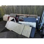 Large quantity of stone/granite used worktops