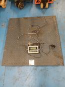 Platform weighing scales with LP7510B indicator