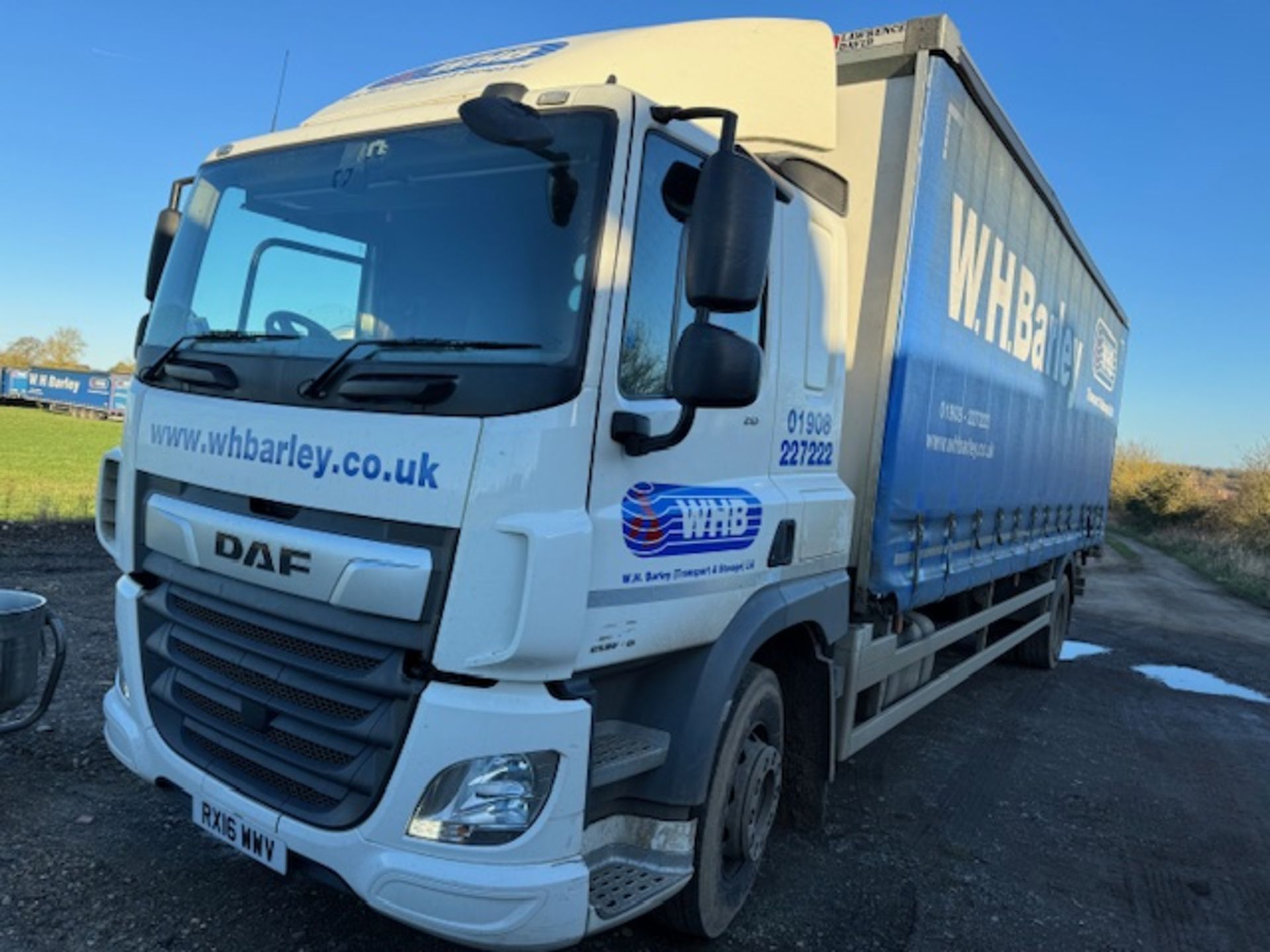 DAF euro 6 18T curtainside lorry with foldaway tail lift