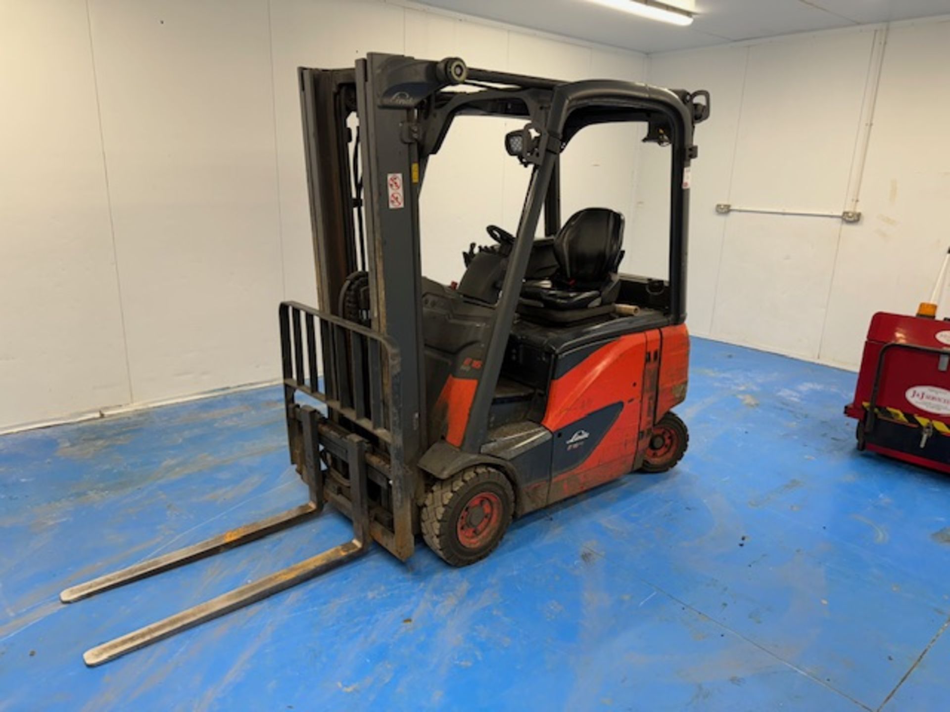 Linde E16 Evo Duplex battery powered forklift truck, Serial No. H2X386V08551,