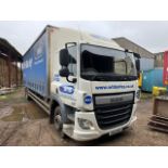 DAF euro 6 18T curtainside lorry with foldaway tail lift