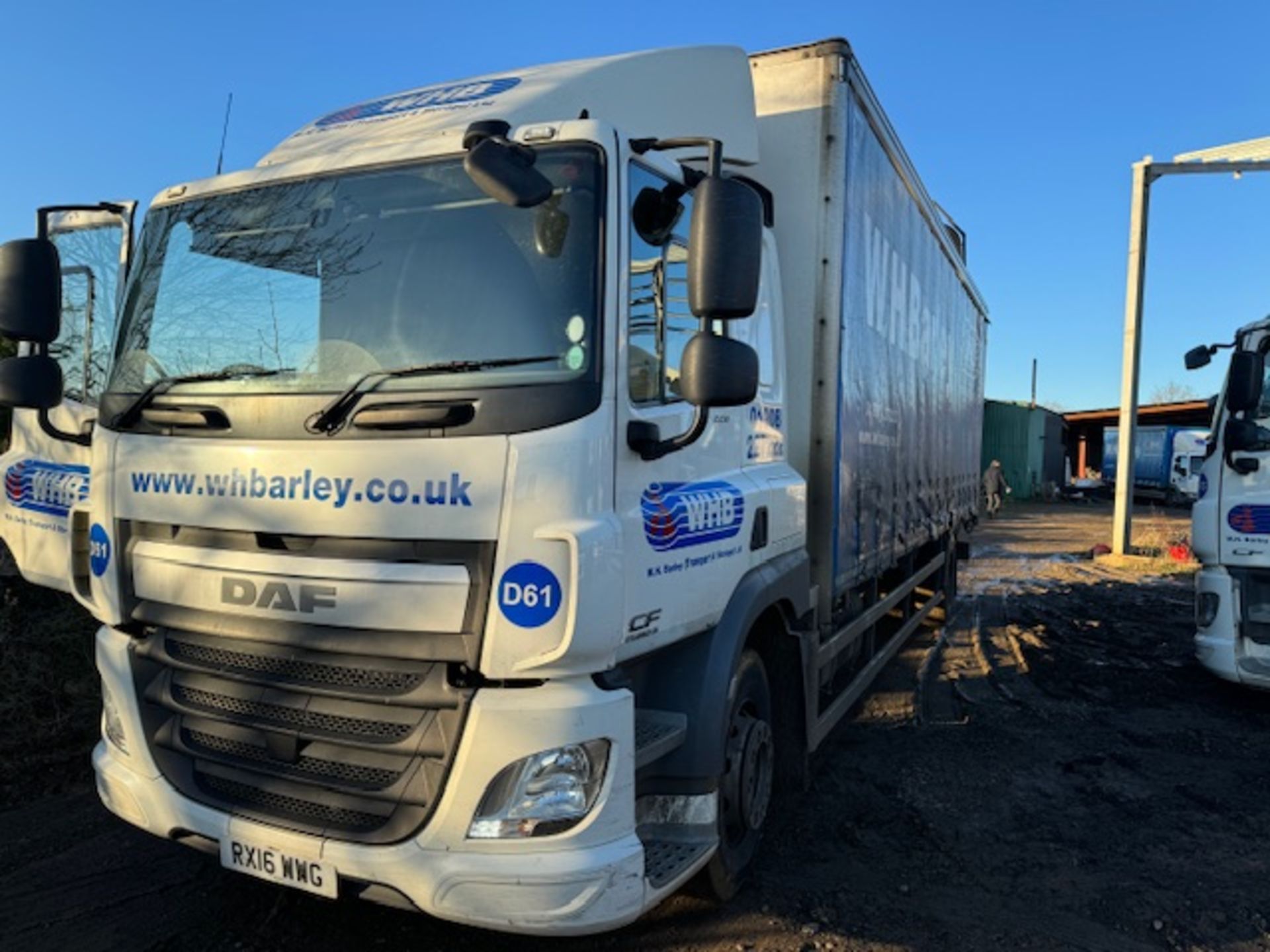 DAF euro 6 18T curtainside lorry with foldaway tail lift