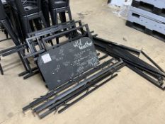 Assorted steel cask stand components