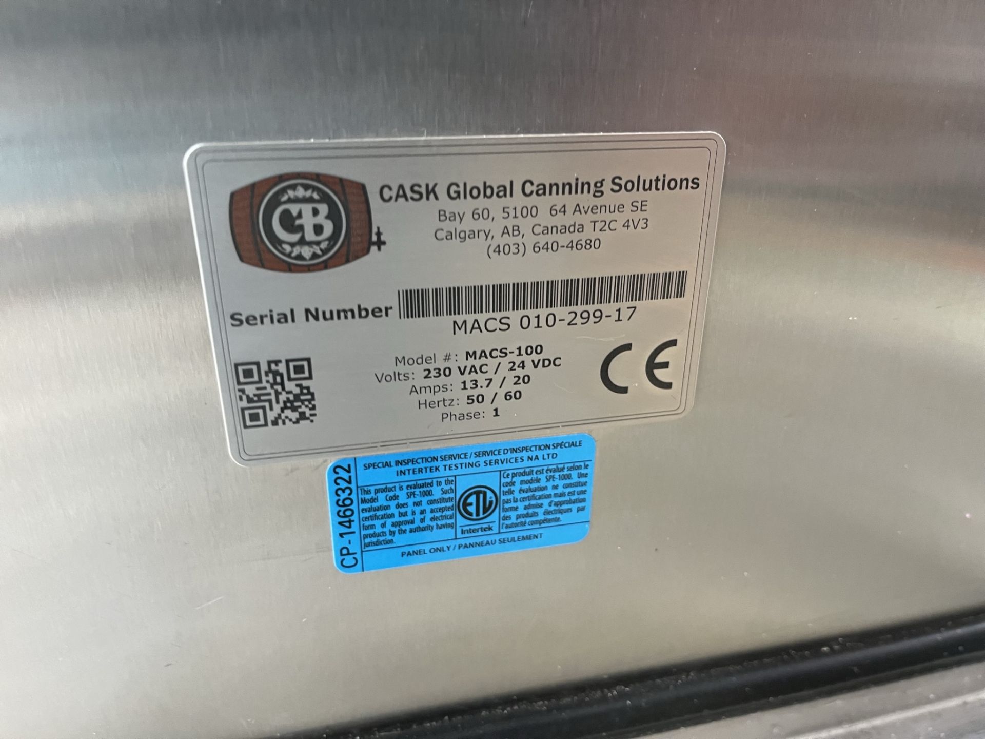 Cask Global Canning Solutions MACS-100 Through feed in-line canning line - Image 4 of 10