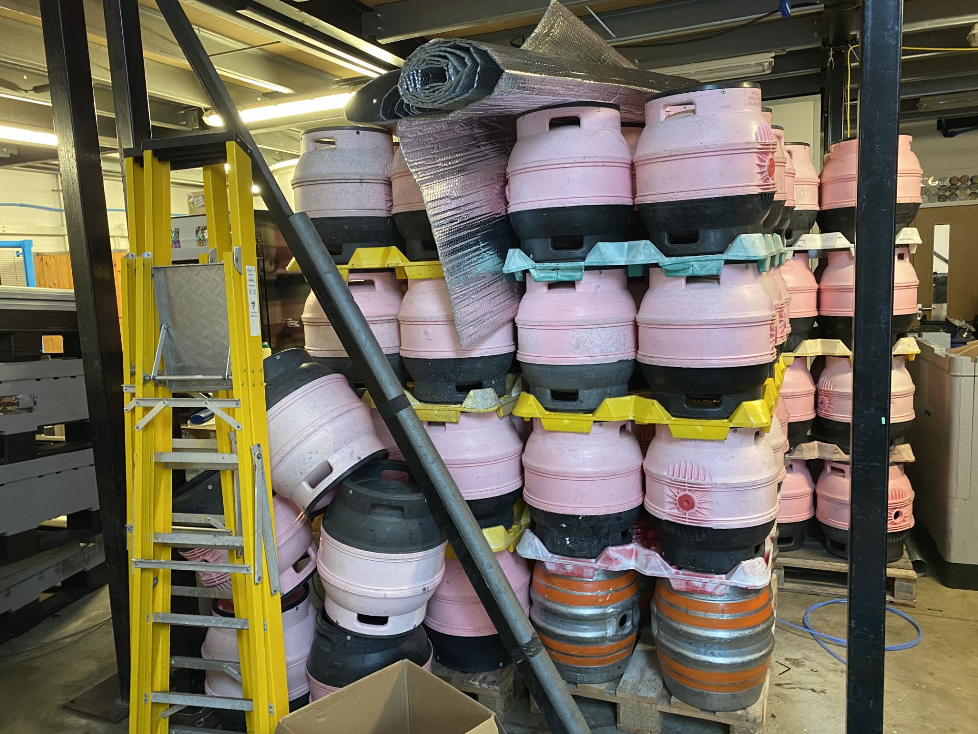 Approx 220 plastic casks