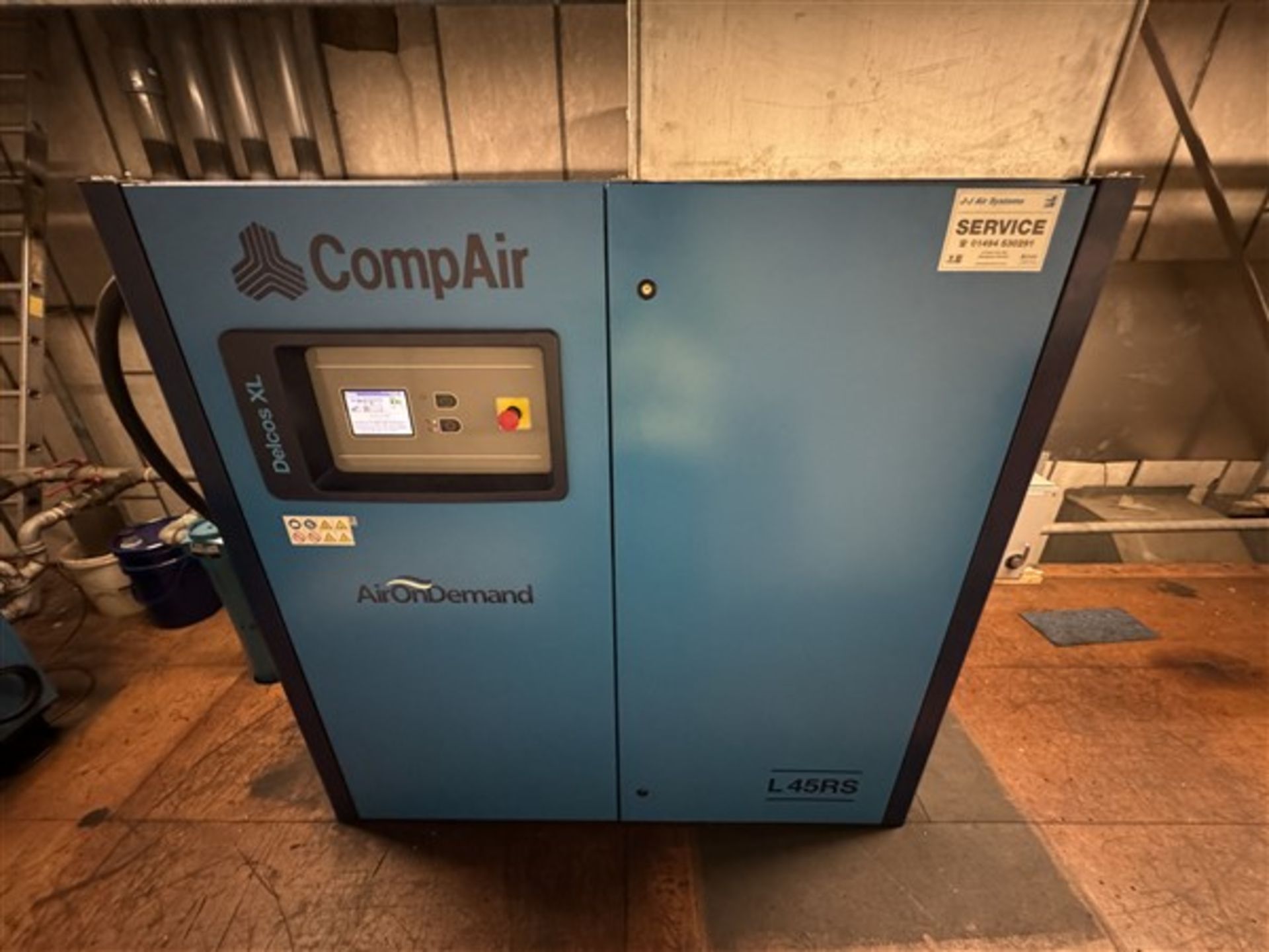 Compair L45RS compressor with Delcos XL control Year: 2021 S/N: A34905561 Hours: 9688 (01/02/24) - Image 2 of 13