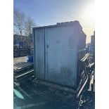 Large metal single door chemical store container Approx 8ft x 5ft A work Method Statement and Risk