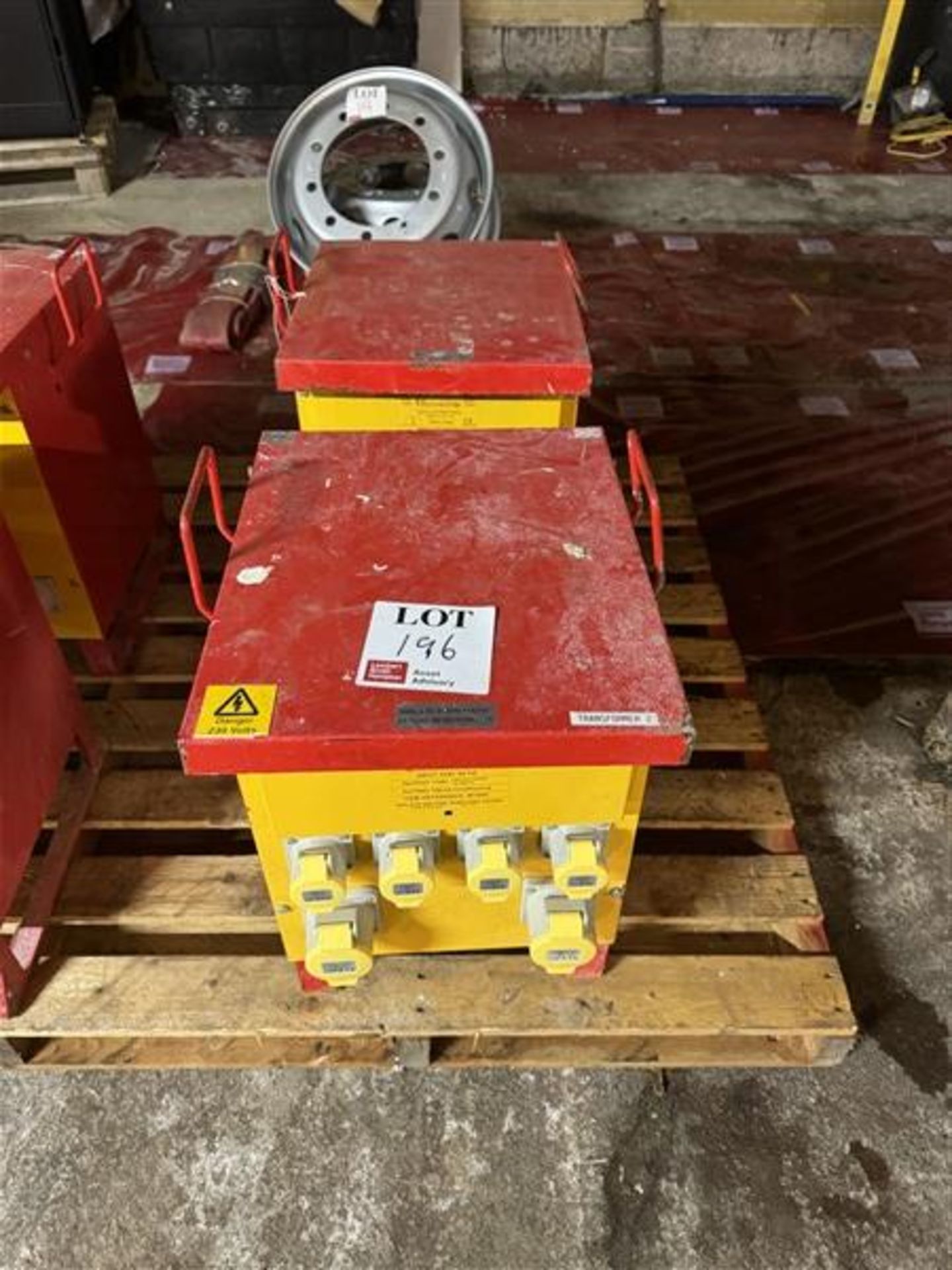 Two 230v - 110v site transformers