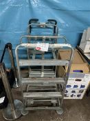 One metal framed trolley