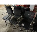 x6 Mesh office chairs (black)