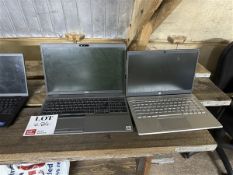 One Dell Latitude 5511 and one HP Pavilion laptop (no power leads)