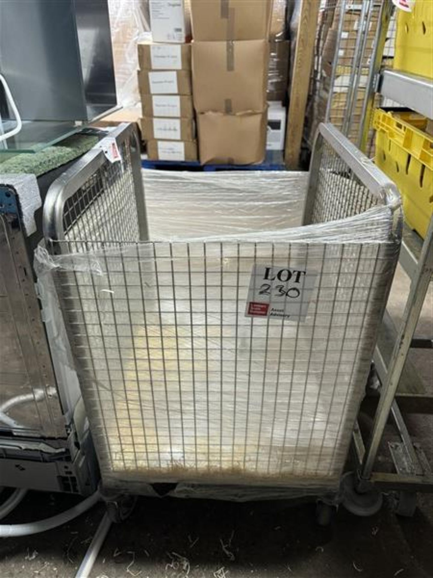 Metal cage trolley