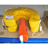 2 x Ocean Safety Horseshoe Lifebouys with Rescue Rope