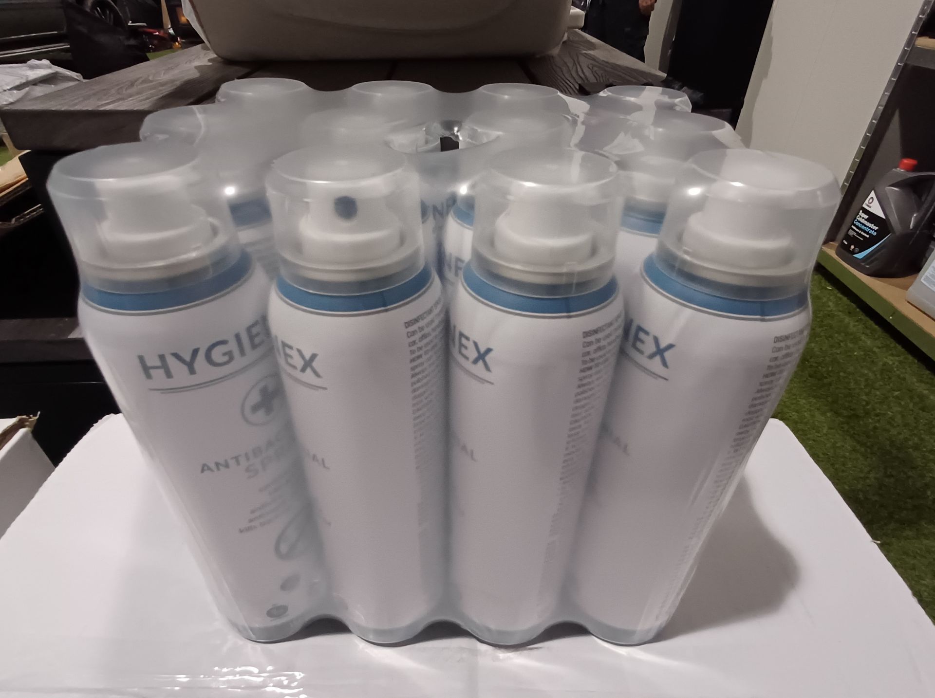 4 Boxes of Hygienex antibacterial spray