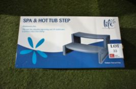 Life Spa and hot tub steps