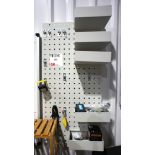 Metal wall storage rack