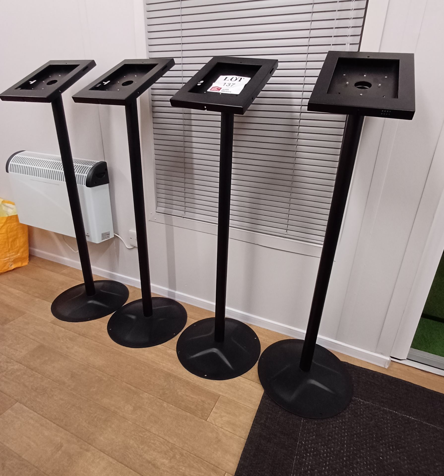 4 x steel fabricated iPad stands - Image 2 of 6