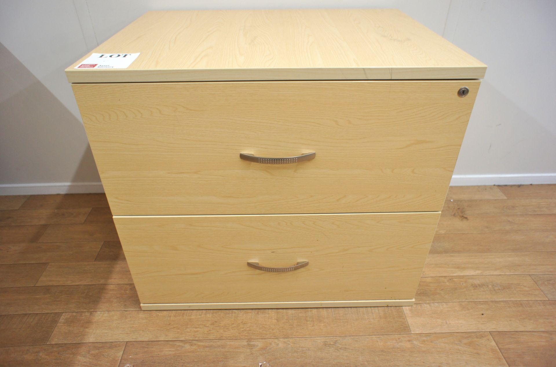 Light oak effect 2-drawer lateral filing cabinet - Bild 3 aus 4