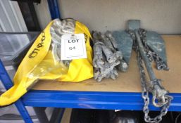 4 x Various boat anchors