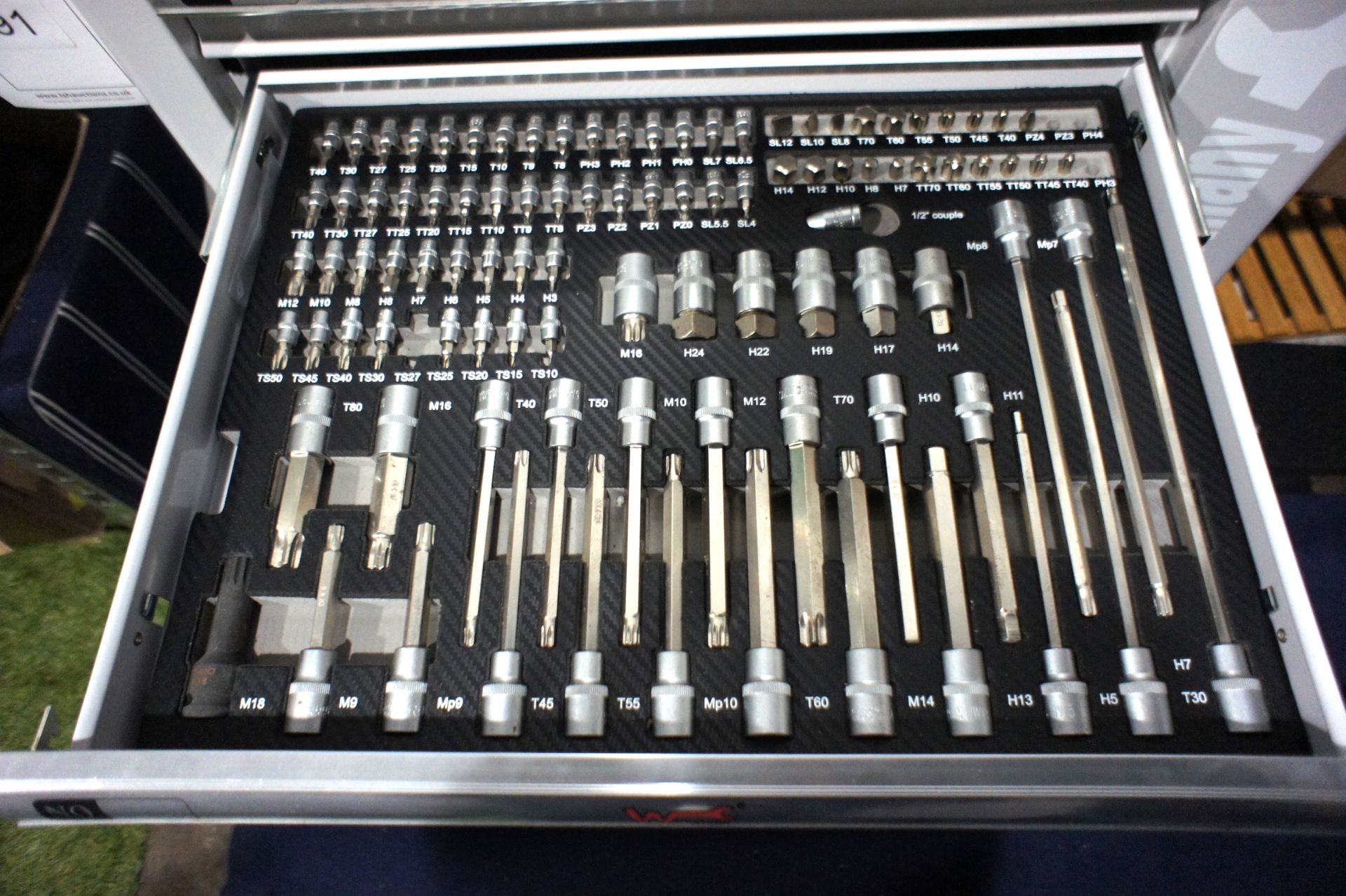 Wurzburg mobile 7-drawer tool kit with various tools - Image 3 of 11