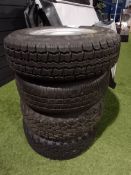 4 x Various trailer wheels