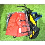 3 x Jobe Baltic 150 life jackets and 2 various life jackets