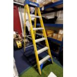 Werner 5-tread fibreglass step ladder