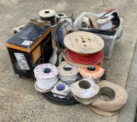 Large Selections of various used reels of cable.