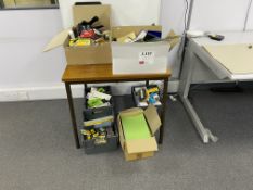 Quantity of office stationery as lotted. White board (1.2mm x 900mm)