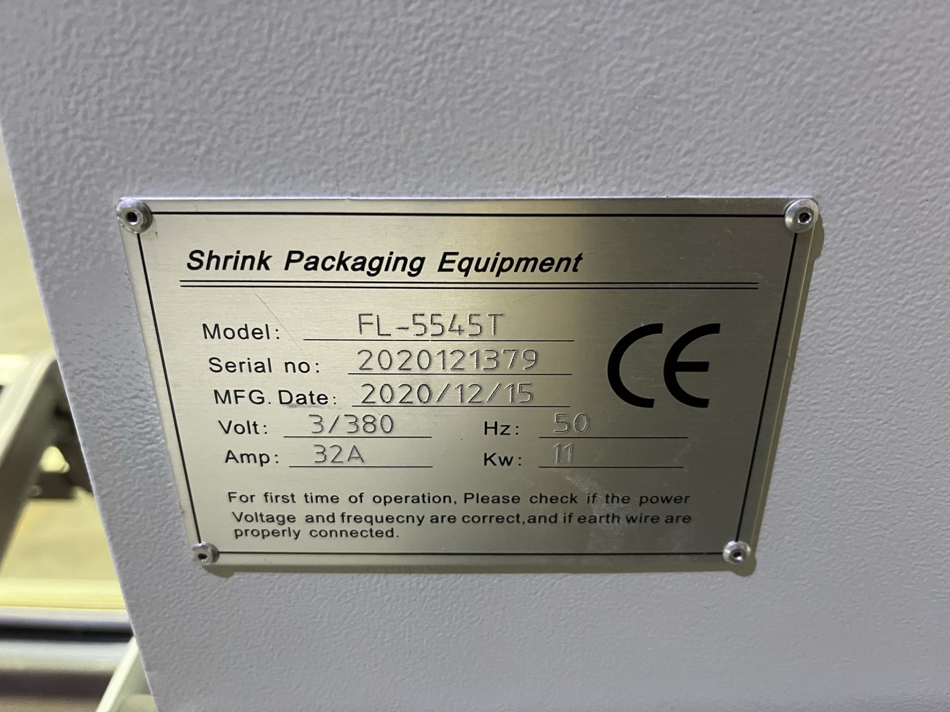 Shrink Packaging Equipment FL-5545T Through feed sealer 2020 - Image 2 of 3