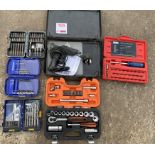 Selection of Various Tools to include; Sockets, Drill Bits, Screwdriver Set etc.