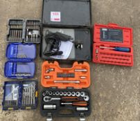 Selection of Various Tools to include; Sockets, Drill Bits, Screwdriver Set etc.
