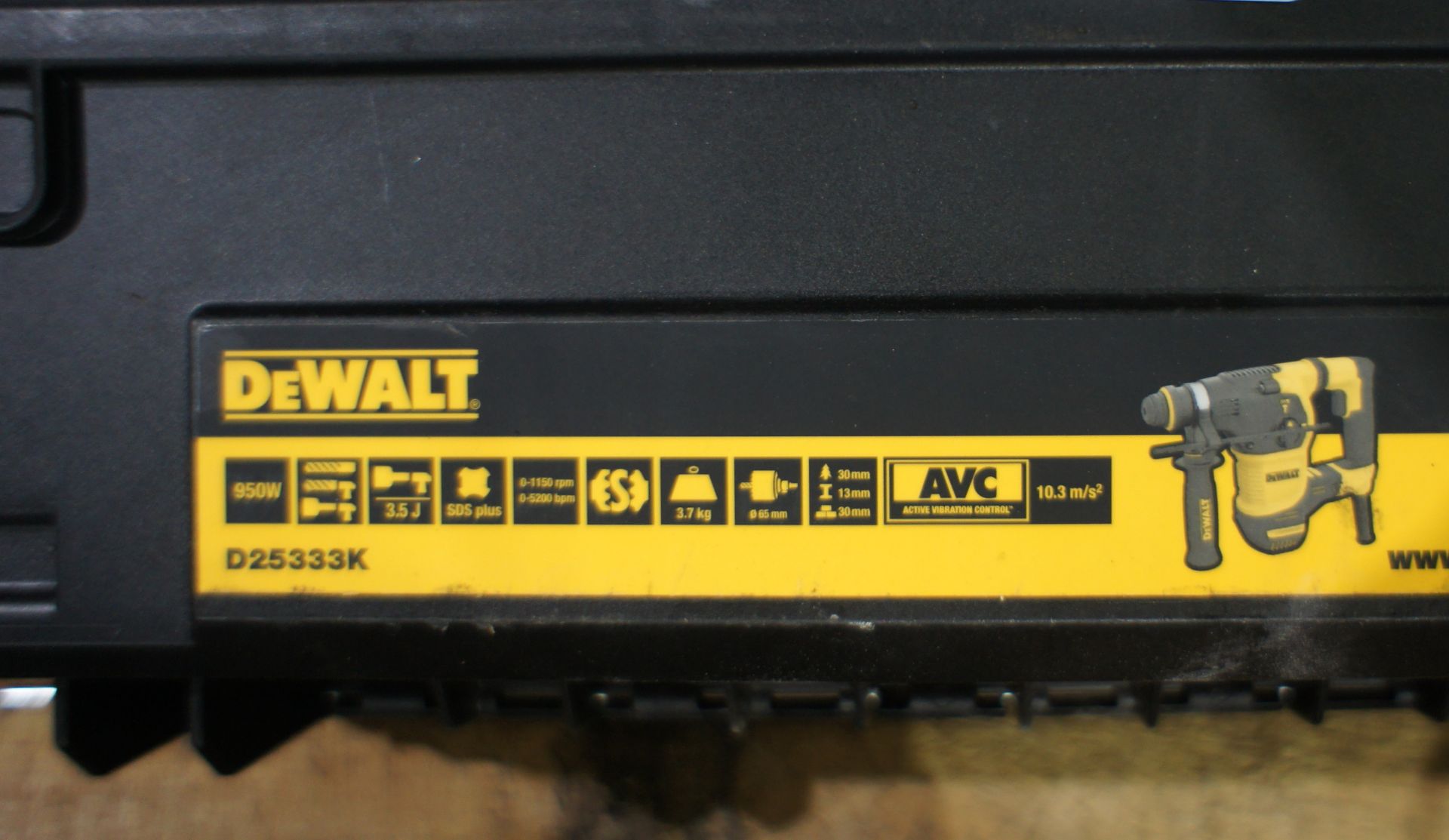 Dewalt D25333K SDS-hammer drill, 110v - Image 2 of 4