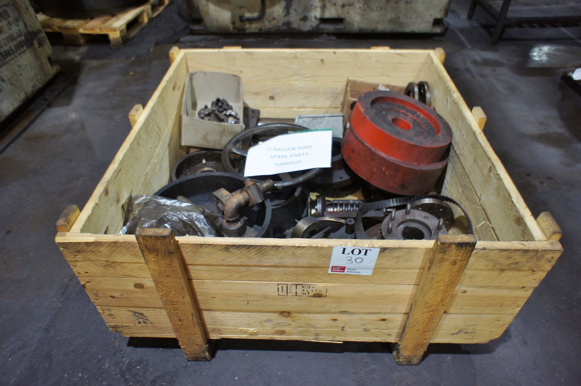 Quantity of various Lumsden 90ML spare parts,