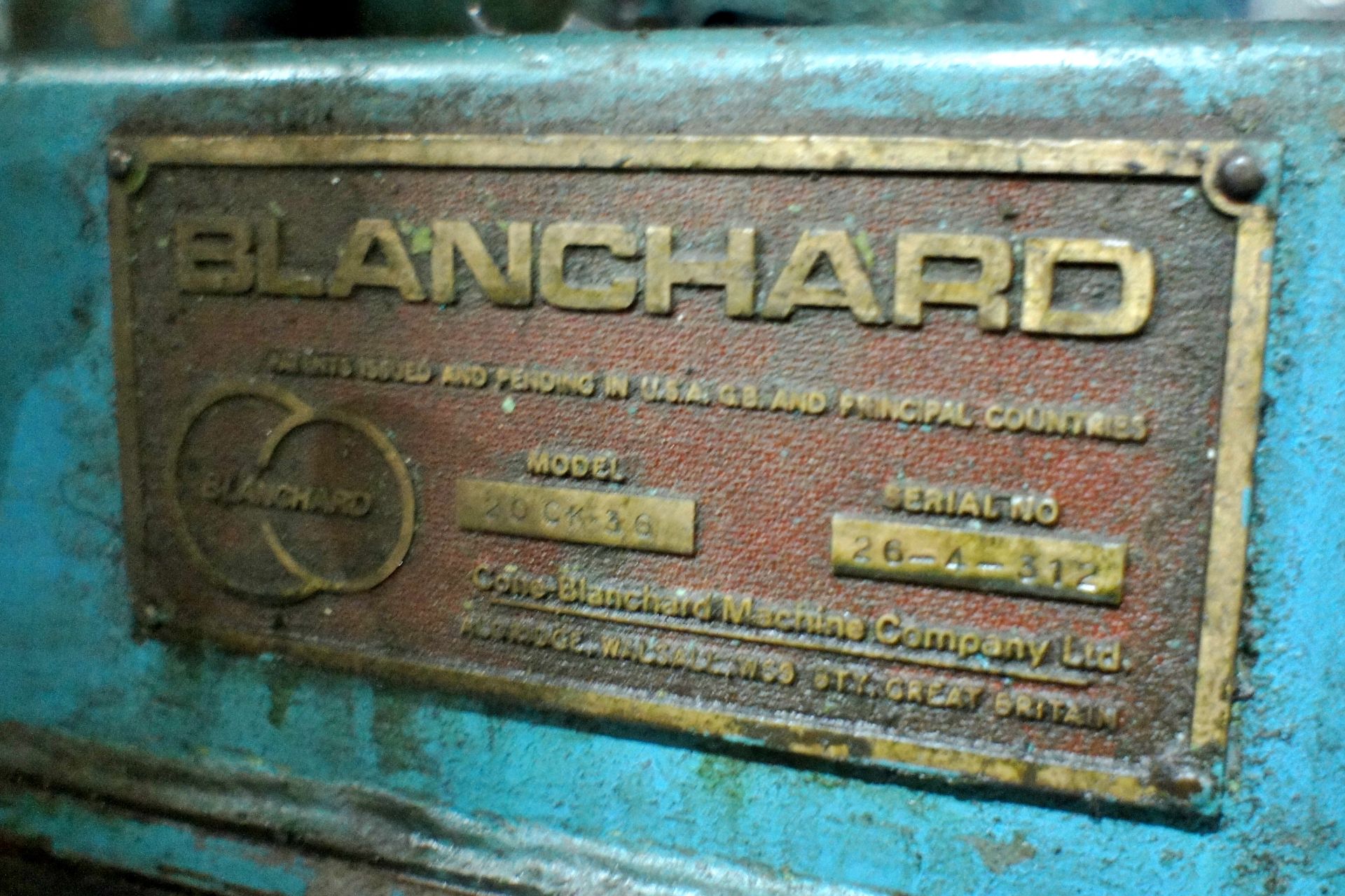 Blanchard 20-CK-36 segmental grinder - Image 4 of 11