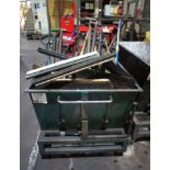 Fork lift truck mobile tipping skip