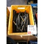 Quantity of various taper shank drills