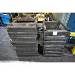 15 various steel fabricated heat treatment jigs