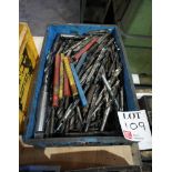 Quantity of various taper shank drills