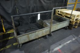 2 Steel fabricated material carts