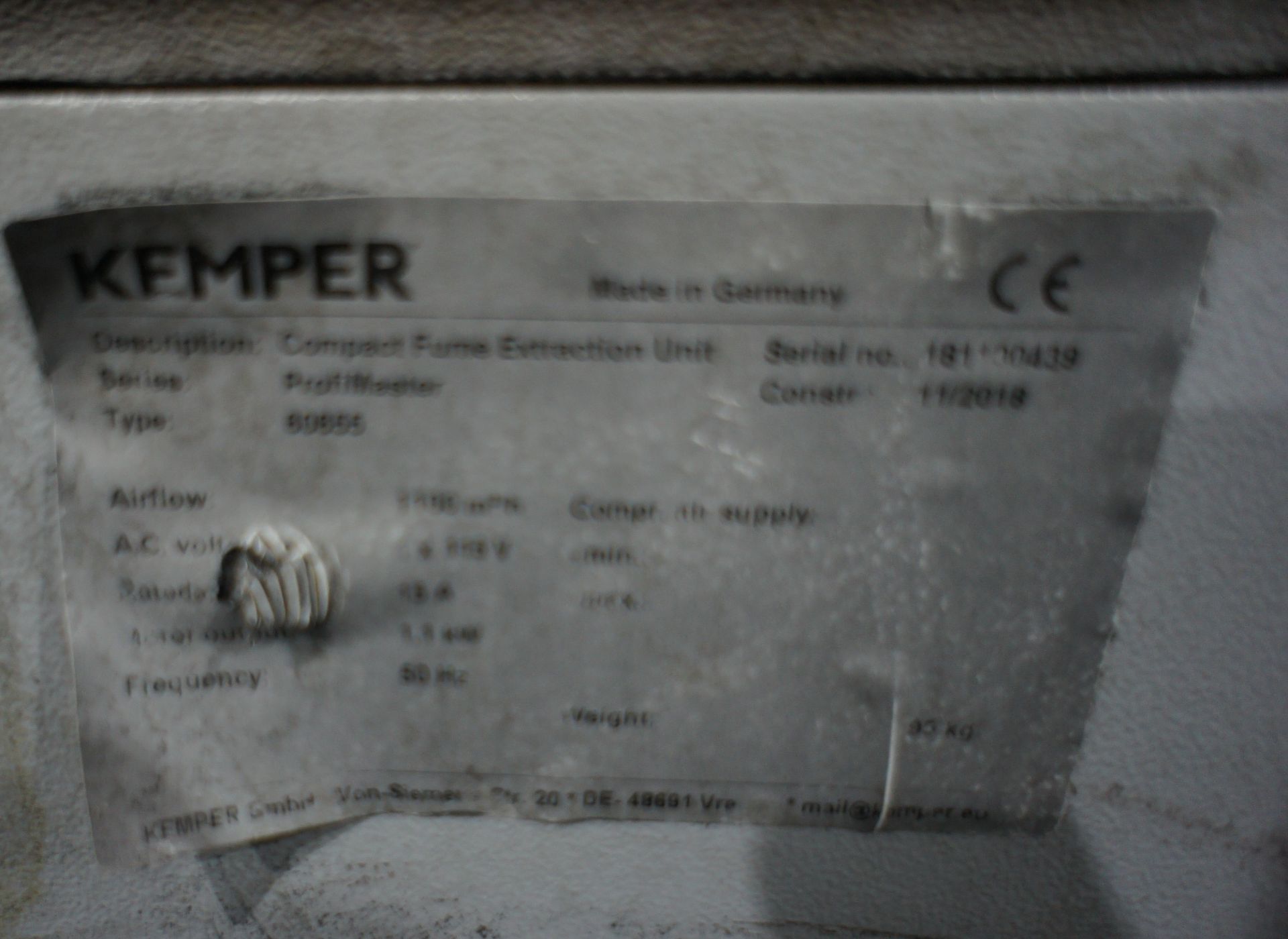 Kemper Profimaster compact fume extractor, - Image 2 of 4