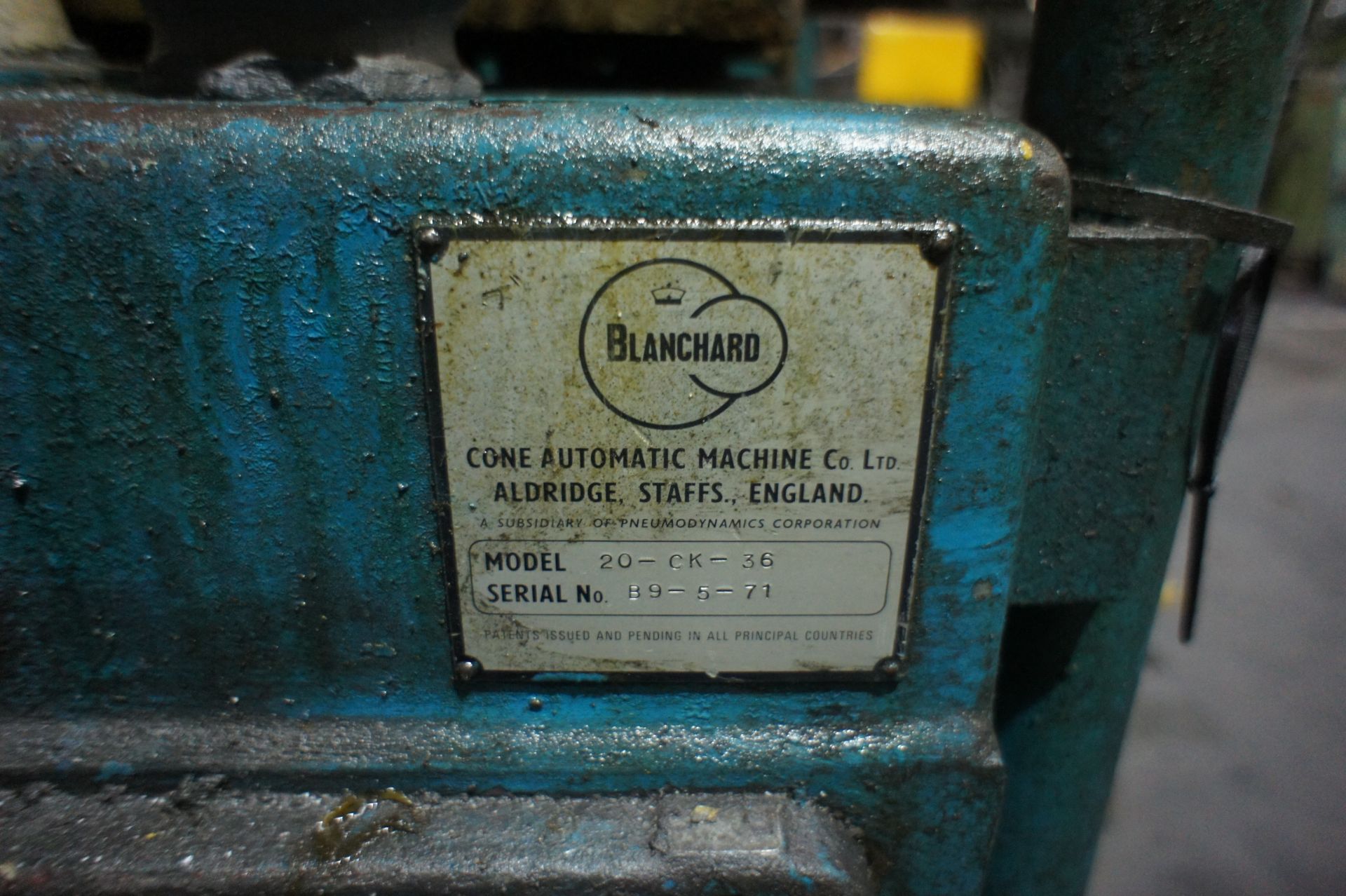 Blanchard 20-CK-36 segmental grinder - Image 4 of 7