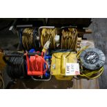 6 Various electrical extension cables with 3.3kVA 110v tool transformer