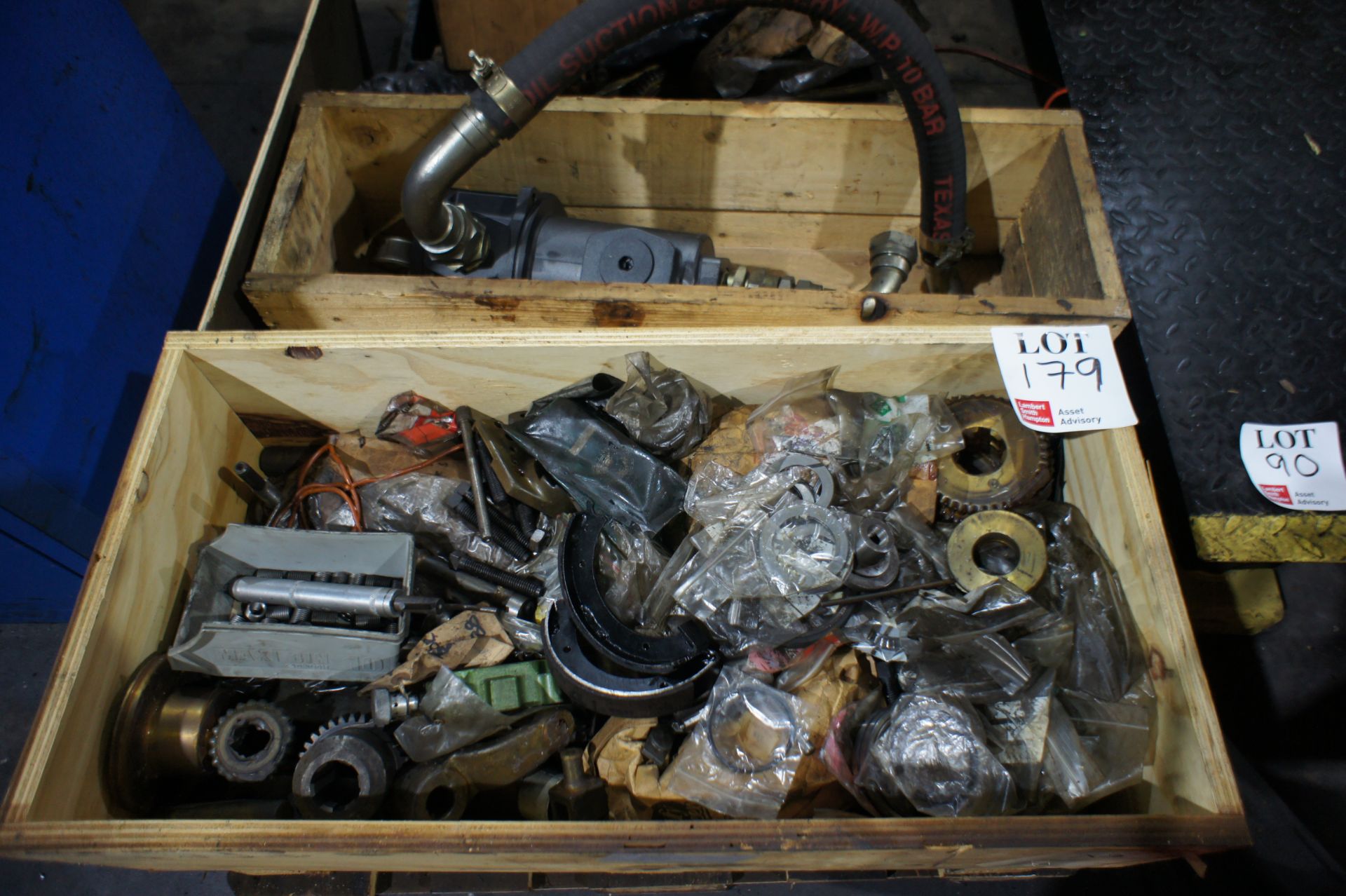 Quantity of various machine spares